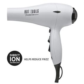 img 2 attached to Professional Lightweight Turbo Ionic Dryer 💨 - Hot Tools 875W, White, 1 Count