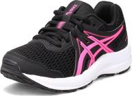 🏃 electric girls' asics contend running shoes - athletic footwear logo