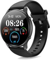 📱 smart watches for women/men fitness: full touch screen, ios/android compatible, ip68 waterproof, heart rate monitor & blood oxygen logo