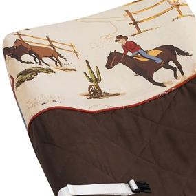 img 1 attached to 🤠 Sweet Jojo Designs Wild West Cowboy Western Horse Baby Boys Changing Pad Cover: Stylish and Functional Addition to Your Nursery