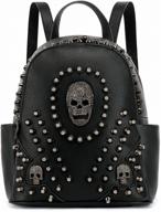 👜 studded skull shoulder bag for women - vegan leather rivet punk rock style, scarleton bag h1417 logo