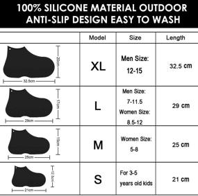 img 2 attached to 🌧️ LEGELITE Reusable Silicone Waterproof Shoe Covers: Protect Your Shoes with No-Slip Silicone Rubber Protectors for Kids, Men, and Women