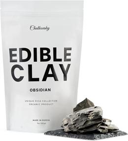 img 4 attached to 🌿 Chalkovsky Obsidian Edible Clay - Crunchy Clay Chunks for Consumption - Edible Chalk for Pica Cravings, Exclusive Pica ASMR Collection - Ready-to-Eat Clay - Carefully Handpicked Edible Soil Bites - 7 Oz (200gr)