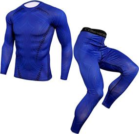 img 4 attached to Gafeng Workout Compression Running Jogger Sports & Fitness