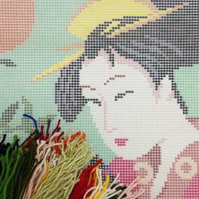 img 1 attached to Naniwaya Kitagawa Utamaro Needlepoint Tapestry