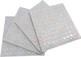 img 1 attached to 🛋️ 400 PCS Self-Adhesive Clear Rubber Feet Tiny Bumper Pads for Furniture