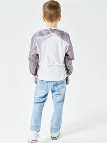 img 2 attached to 👶 SINCERE Waterproof Long Sleeve Shirt Bibs Overall Baby Robe With Pocket (6 Months-5 Years) Pack of 2