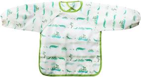 img 1 attached to 👶 SINCERE Waterproof Long Sleeve Shirt Bibs Overall Baby Robe With Pocket (6 Months-5 Years) Pack of 2