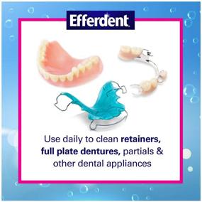 img 2 attached to 🦷 Efferdent Denture Cleanser Tablets - Complete Clean for Retainers and Dental Appliances (102 Tablets)