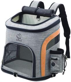 img 4 attached to 🐶 PETEMOO Dog Carrier Backpack with Mesh for Small Dogs Cats Puppies - Comfortable Pet Carrier Bag for Hiking Travel Camping Outdoor Activities