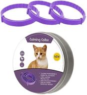 waterproof calming collar for dogs and cats - adjustable, reduces anxiety with 🐾 natural pheromone for lasting calmness - 3 pack, suitable for small, medium, and large pets logo