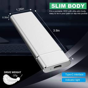 img 2 attached to External Hard Drive Portable Hard Drive External Slim HDD USB 3 Data Storage