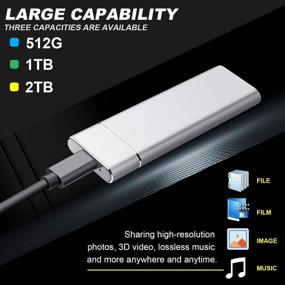 img 1 attached to External Hard Drive Portable Hard Drive External Slim HDD USB 3 Data Storage