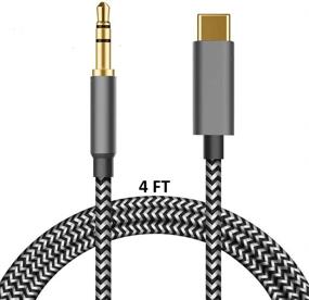 img 4 attached to 🎧 High-Quality USB C to 3.5mm Aux Cable for Google Pixel and Galaxy Note devices - 4FT Length