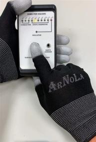 img 1 attached to ARNOLA Static Gloves Fingertip Carbon