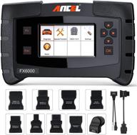 🔍 ancel fx6000 code scanner: all system obd2 diagnostic scan tool with 11 connectors for check engine, abs, srs, transmission, dpf, tpms, epb, immo - ecu programming & coding included logo