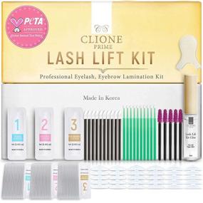 img 4 attached to Clione Prime Lash Lift Kit - Professional 97 Pc Eyebrow Lamination & Eyelash Perm Kit for Home Use, Made in Korea