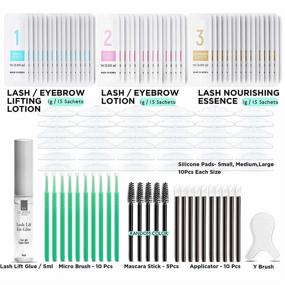 img 1 attached to Clione Prime Lash Lift Kit - Professional 97 Pc Eyebrow Lamination & Eyelash Perm Kit for Home Use, Made in Korea