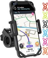 🚲 truactive premium bike & motorcycle phone mount holder – universal cycling gps units, includes 6 colors – bicycle cell phone holder for bike atv logo