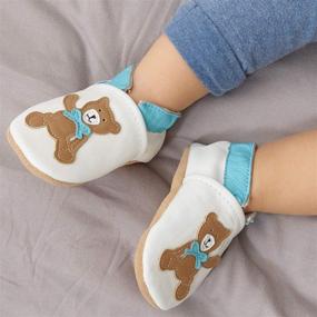 img 3 attached to Comfy and Adorable Soft Sole Baby Boy Shoes: Boys' Slippers for Maximum Comfort