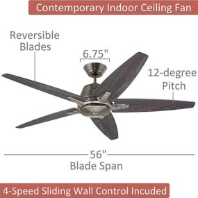 img 3 attached to 💨 Emerson CF500AP 56" Euclid Antique Pewter Ceiling Fan - Elegant and Functional Design