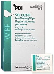 img 2 attached to 👓 PDI 19831 See Clear Eye Glass Cleaning Wipes, White, Pack of 120, 1 Unit