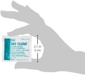 img 1 attached to 👓 PDI 19831 See Clear Eye Glass Cleaning Wipes, White, Pack of 120, 1 Unit