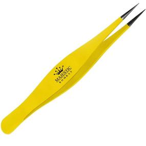 img 4 attached to 🔍 Yellow Surgical Tweezers: Precision Needle Nose Pointed Tweezers for Ingrown Hair, Splinters, Ticks & Glass Removal - Ideal for Eyebrow and Facial Hair Removal