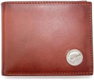 webers premier leather men's bifold grain billfold wallet - brown, men's accessories in wallets, card cases, and money organizers logo