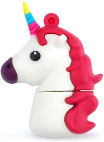 img 3 attached to 🦄 Милый флэш-накопитель LEIZHAN - Карточное Животное USB 2.0 Флэш-накопитель - Компьютер USB флешка-память персонажа для детей, учителя, друзей - Объем 16 ГБ - Дизайн с юникорном.