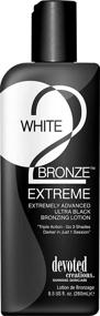 img 1 attached to Devoted Creations White 2 Black Extreme Advanced Black Bronzer - Achieve 3 Shades Darker (8.5z)