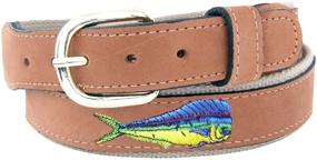 img 1 attached to 🐬 ZEP PRO Dolphin Embroidered Leather: 36 Inch Men's Accessories for Style and Durability