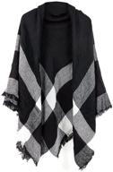 🧣 checkered tartan pashmina: classic men's accessory for women's scarves logo