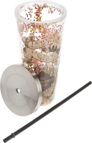 img 1 attached to 🔮 Spoontiques Harry Potter Tumbler Review: Solemnly Swear Glitter Cup with Straw, 20 oz, Multicolored Acrylic!