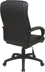 img 1 attached to Office Star Padded Leather Executive