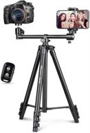 ubeesize 50-inch phone tripod stand with extended arm - portable horizontal tripod for video recording, live streaming, and photography with 360° adjustable ball head logo
