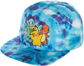 img 2 attached to 🔵 Unique Pokemon Gotta Catch 'Em All Blue Tie Dye Group Slouch Snapback – Limited Edition Exclusively Designed