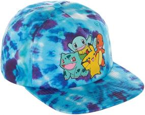 img 3 attached to 🔵 Unique Pokemon Gotta Catch 'Em All Blue Tie Dye Group Slouch Snapback – Limited Edition Exclusively Designed