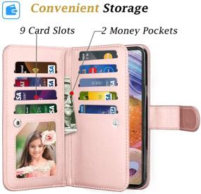 img 3 attached to 📱 Functional Protection and Style - LG Stylo 6 Wallet Case with Multiple Card Slots and Detachable Magnetic Phone Case - Rose Gold