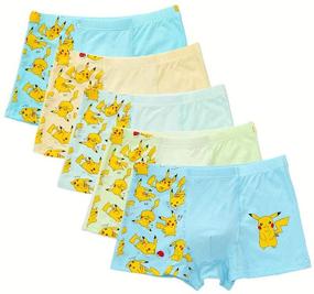 img 1 attached to YUMILY Хлопковое нижнее белье Pokemon Underpants