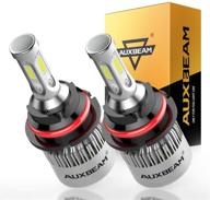 💡 auxbeam 9004 f-s2 series led bulb conversion kit - bright 8000 lumens, 6500k white, plug-and-play - pack of 2 logo