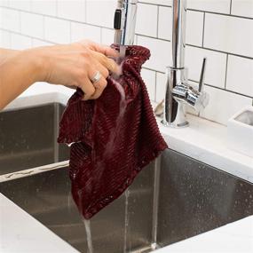 img 1 attached to Now Designs Kitchen Dishcloth Carmine