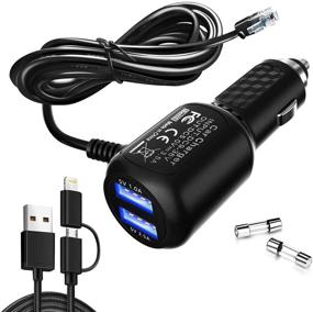 img 4 attached to Radar Detector Power Cord with Dual USB Port Charger (6.5ft) for Uniden, Escort, Valentine, Beltronics, Passport, Cobra and More (RJ11)