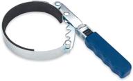 lumax lx-1808 blue deluxe adjustable filter wrench 2-7/8&#34; to 4-1/8&#34; - heavy-duty steel construction with vinyl grip for comfort. 4-step adjustable band for versatile fit to wide range of filter sizes. logo