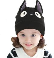 🐱 cute parent-child knitted cat bear ear cap beanie black - myosotis510: adorable winter hats for the whole family! logo