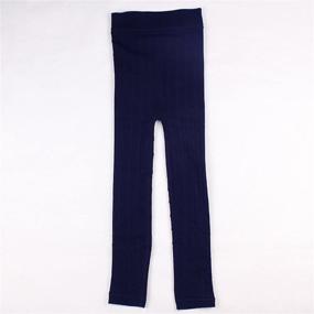 img 2 attached to 👖 DCOIKO Leggings: Versatile Elastic Knitting Trousers for Girls' Clothing and Leggings