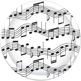 img 1 attached to 🎶 Harmonious Melodies: Musical Note Plates, Set of 8