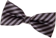 premium retreez striped woven pre tied bow: perfect men's accessories for ties, cummerbunds & pocket squares logo