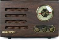 looptone retro wooden bluetooth fm/am radio: dial into nostalgia (coffee edition) logo
