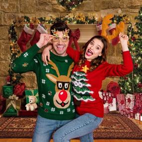 img 2 attached to 6x6ft Xmas Fireplace Tree Sock Theme Backdrop Photography Santa Garland Ball Xmas Party Background Party Banner Photo Booth Props - GYA